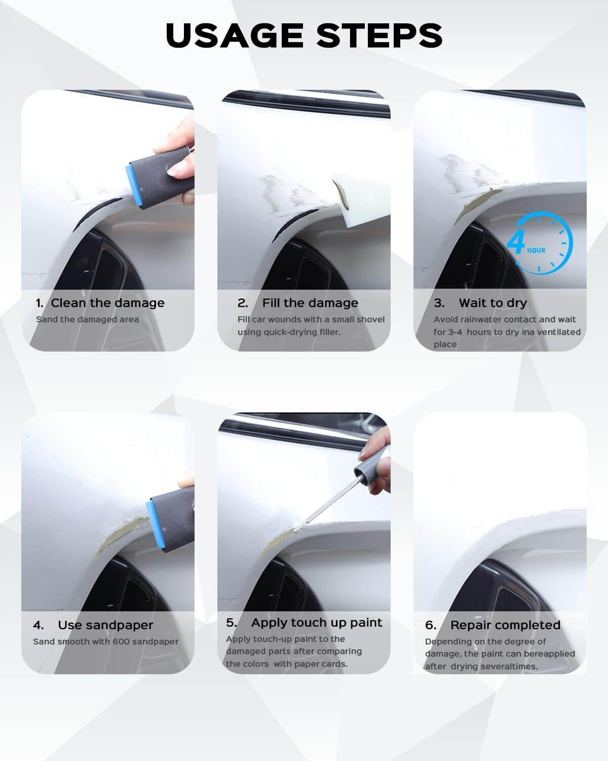 775 9775 Iridium Silver Exact Match Touch-Up for Mercedes – Full Repair Kit
