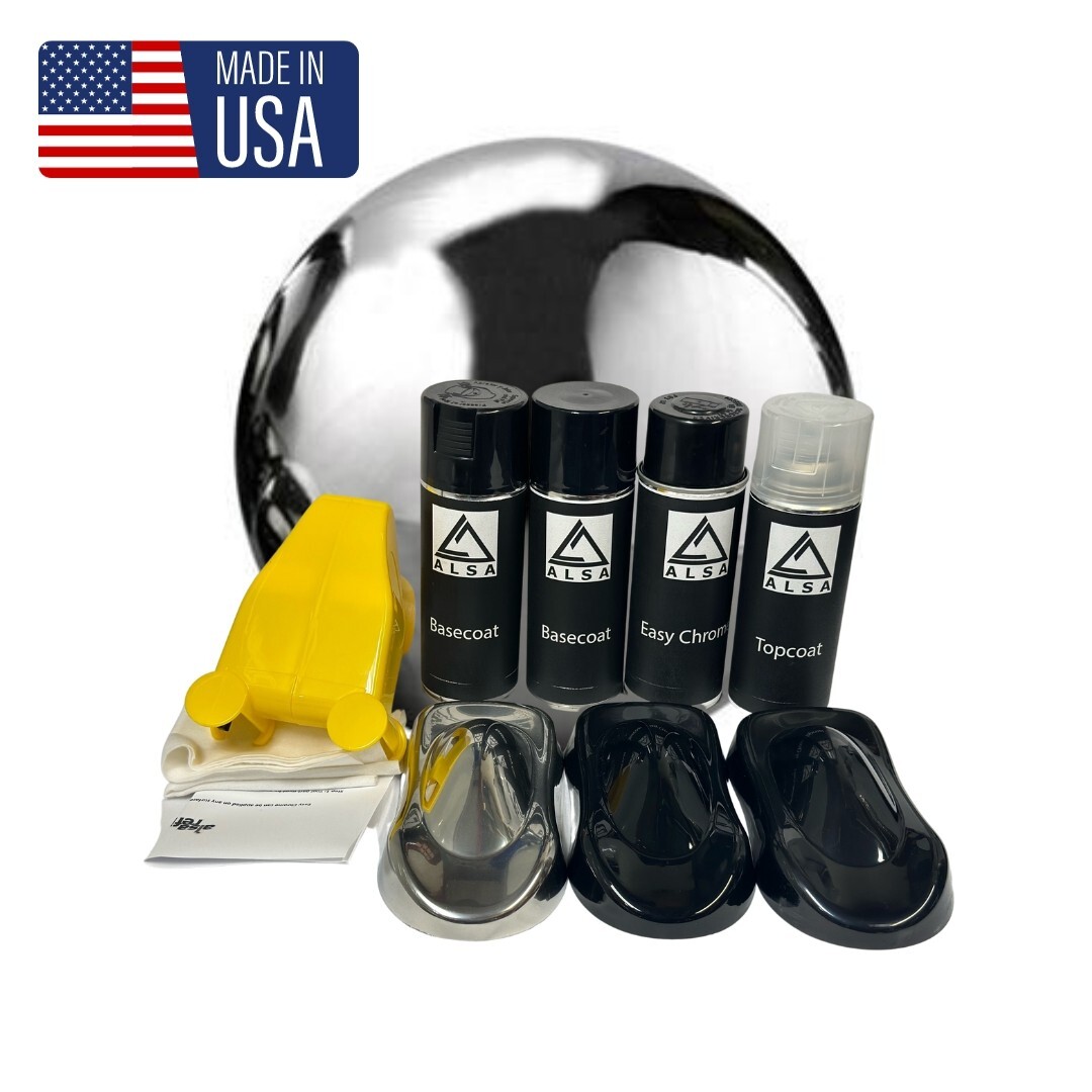Genuine Alsa Easy Chrome Paint – Spray Chrome – Complete Chrome Kit
