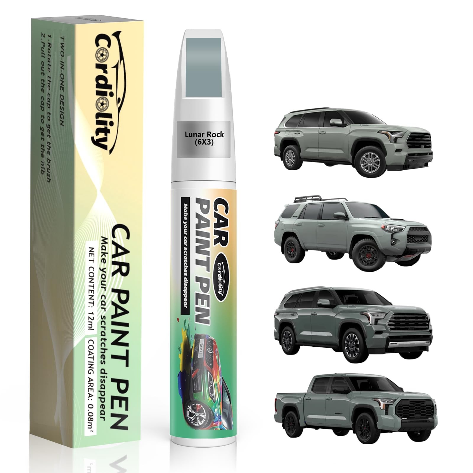 Toyota Lunar Rock 6X3 Car Touch Up Paint Pen Automotive Scratch Remover Tool