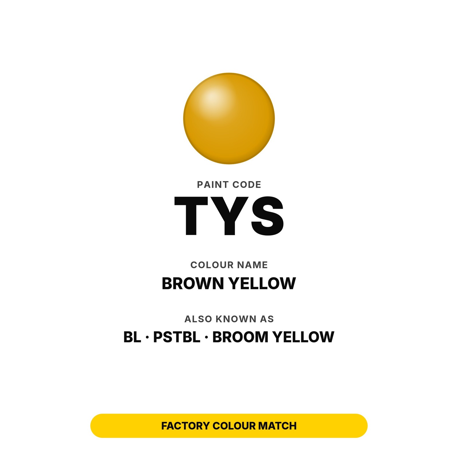 Touch Up Paint For Ford TYS Brown Yellow Automotive Touch Up Scratch Repair Kit