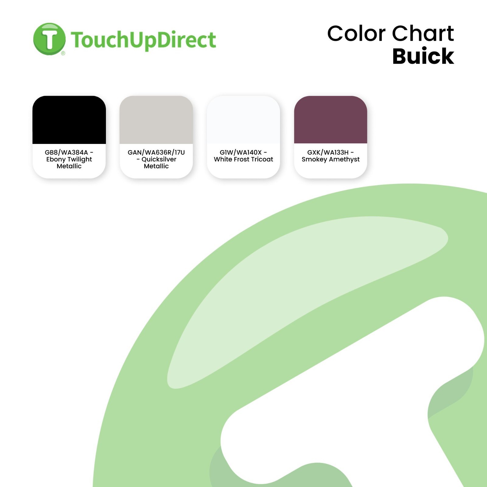 Buick Touch Up Paint by TouchUpDirect – Brush or Spray Paint – Choose Your Color