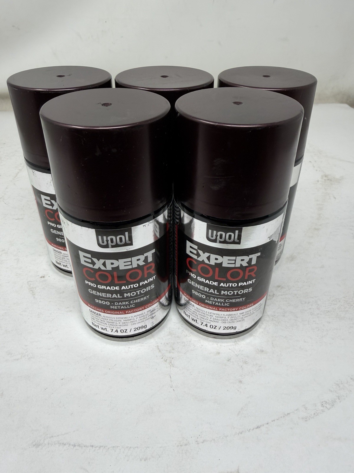 Upol 7.4oz General Motors Auto Paint 9800- Dark Cherry Metallic upgm604 5 pack