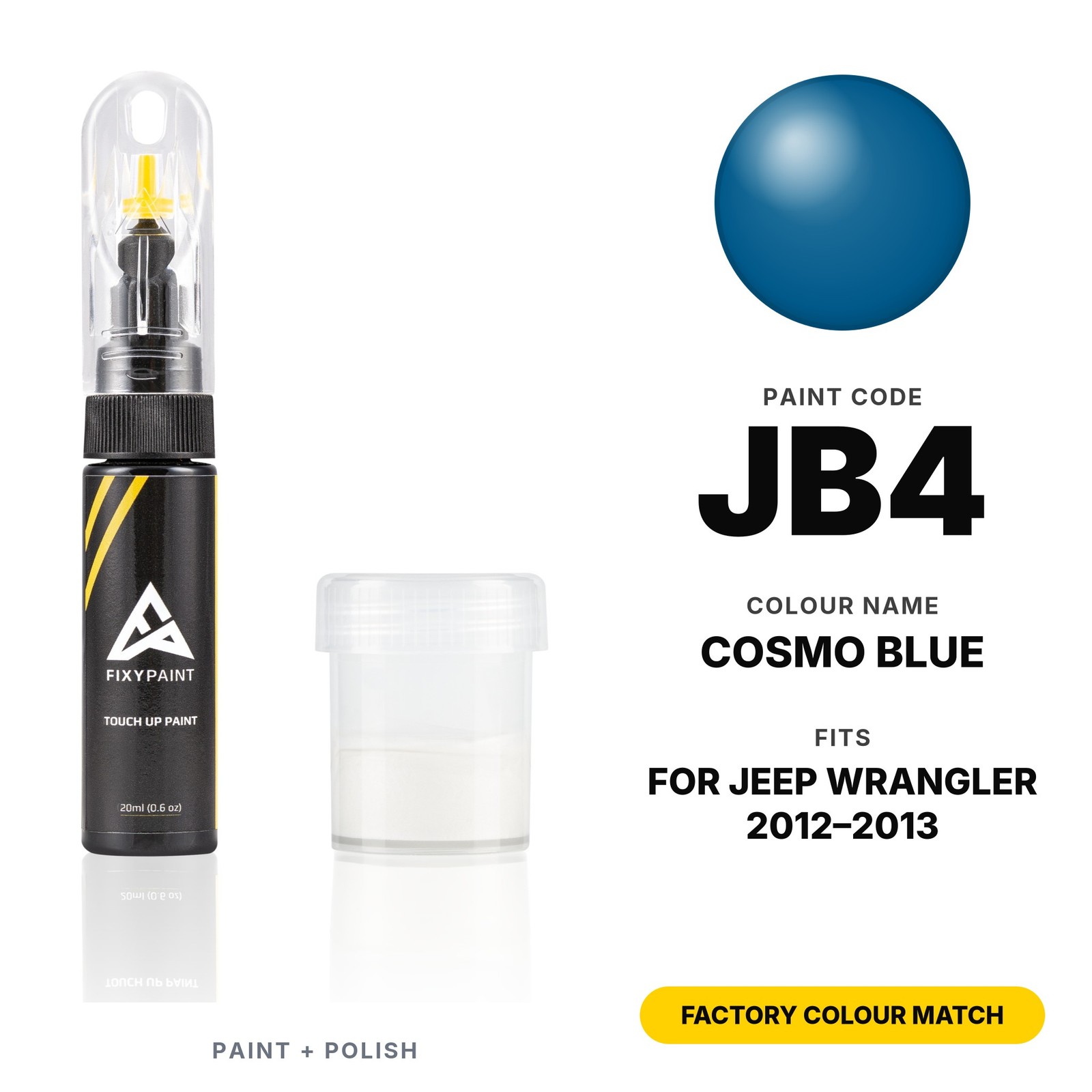 Touch Up Paint For Jeep Wrangler JB4 Cosmo Blue Set Panel Touch Up Paint Kit