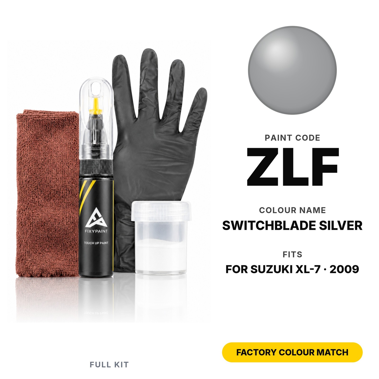 Touch Up Paint For Suzuki XL-7 ZLF Switchblade Silver Full Kit Dent Paint Fix
