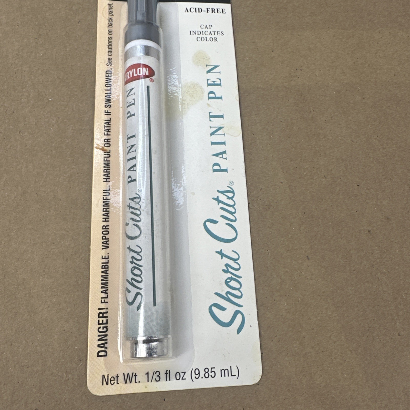 Krylon KSCP902 Short Cuts Paint Pen, Chrome, .33 Ounce NEW