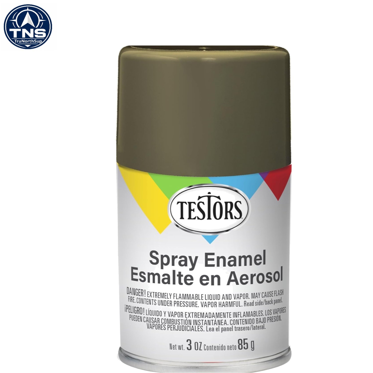 Versatile 3 oz Olive Drab Spray Paint – Gloss Finish for Indoor/Outdoor Use