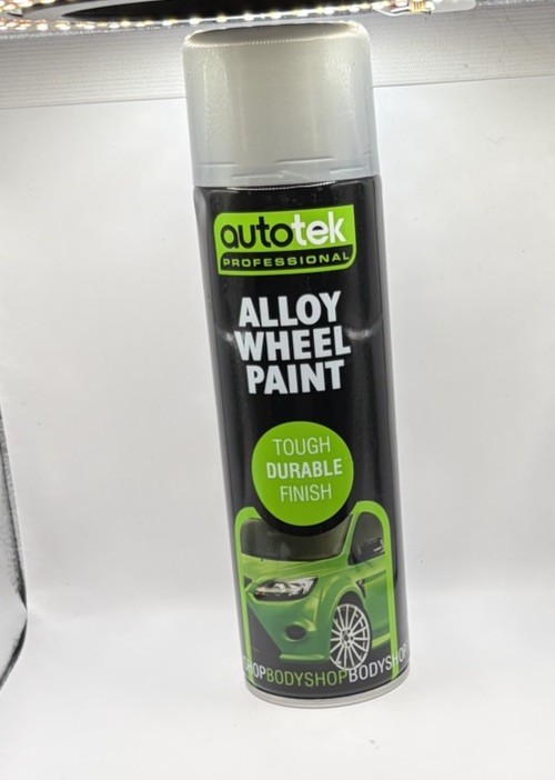 Autotek Alloy Wheel Multi-Purpose Spray Paint Tough Durable Finish 500ml NC