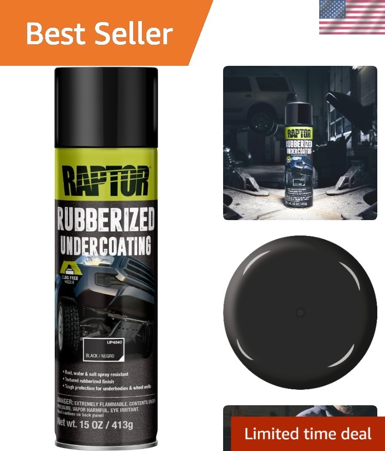 Professional Grade Rubberized Undercoating Spray – 15oz Heavy Duty Protection