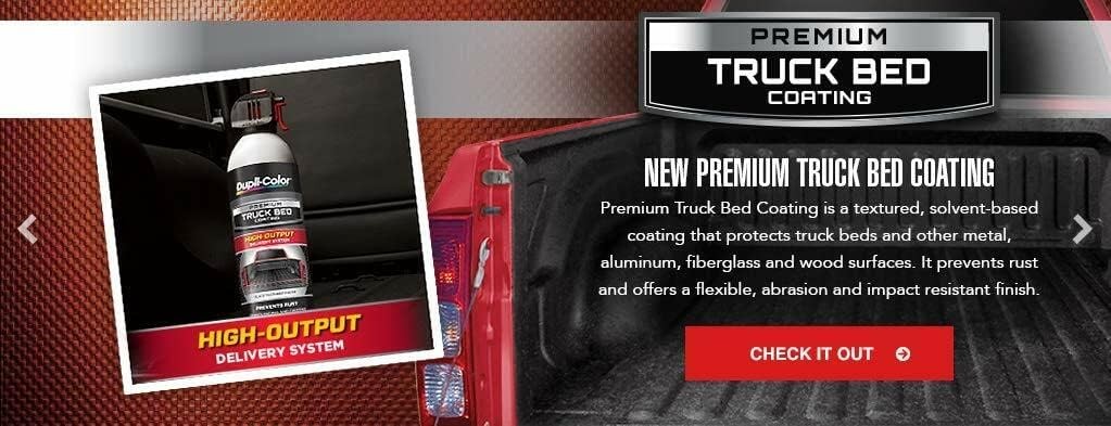 Dupli-Color TR350 Black Black Premium Truck Bed 15 Oz Aerosol