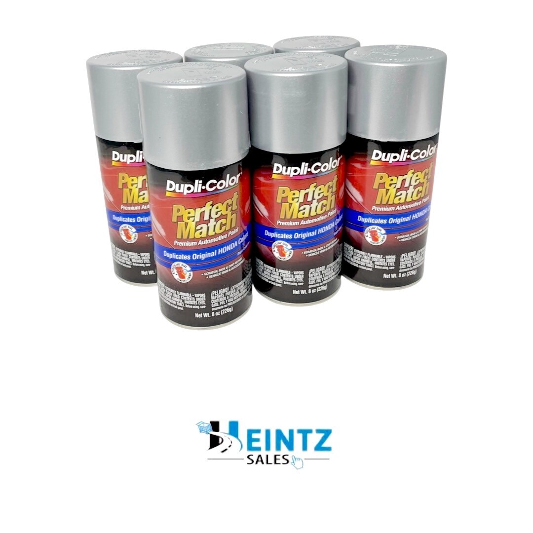 Duplicolor BHA0971 Perfect Match Honda Satin Silver Metallic NH623M 8oz (6 PACK)
