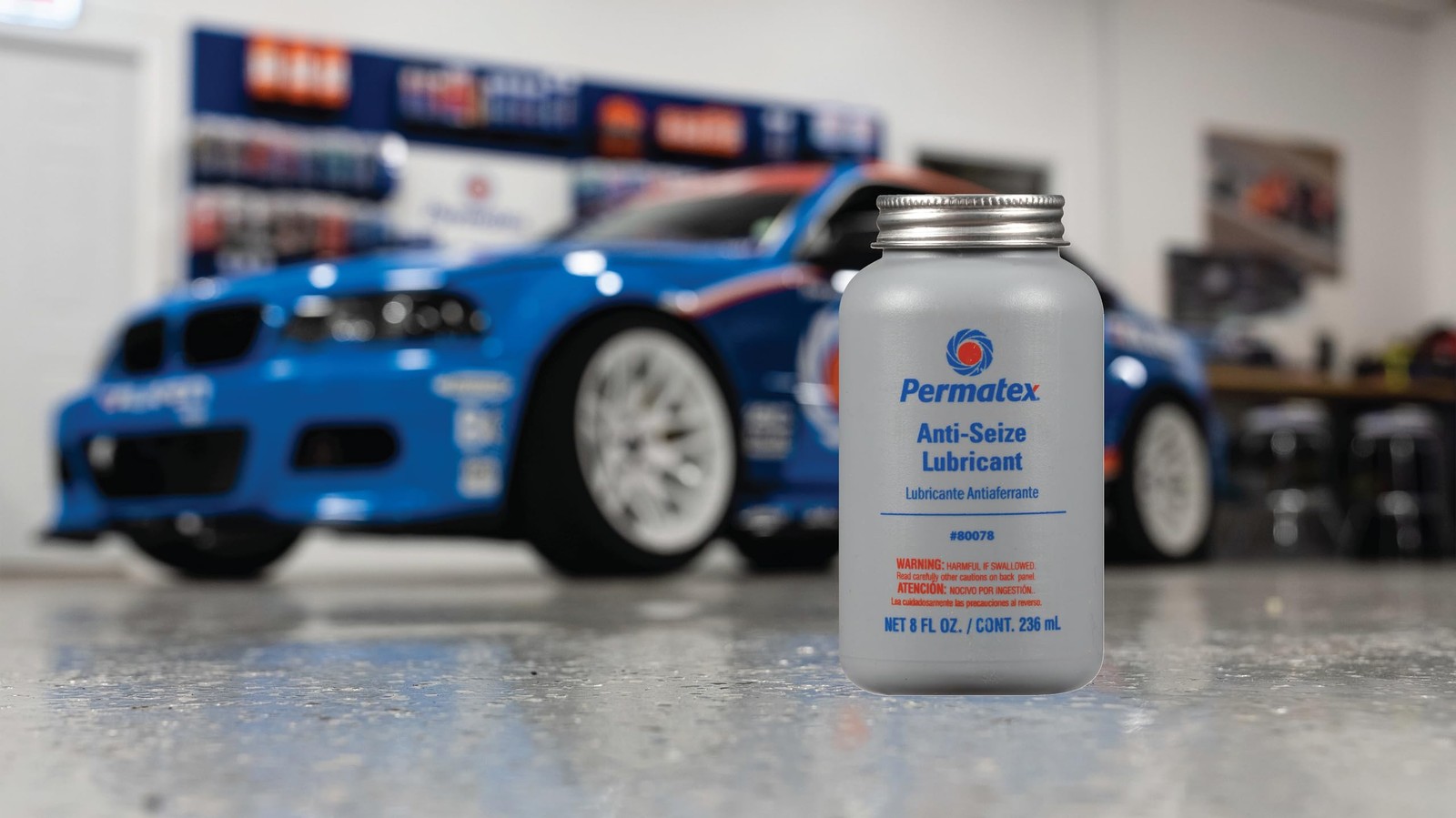 Permatex 80078 Anti-Seize Lubricant with Brush Top 8 Oz. (Pack of 1), Silver