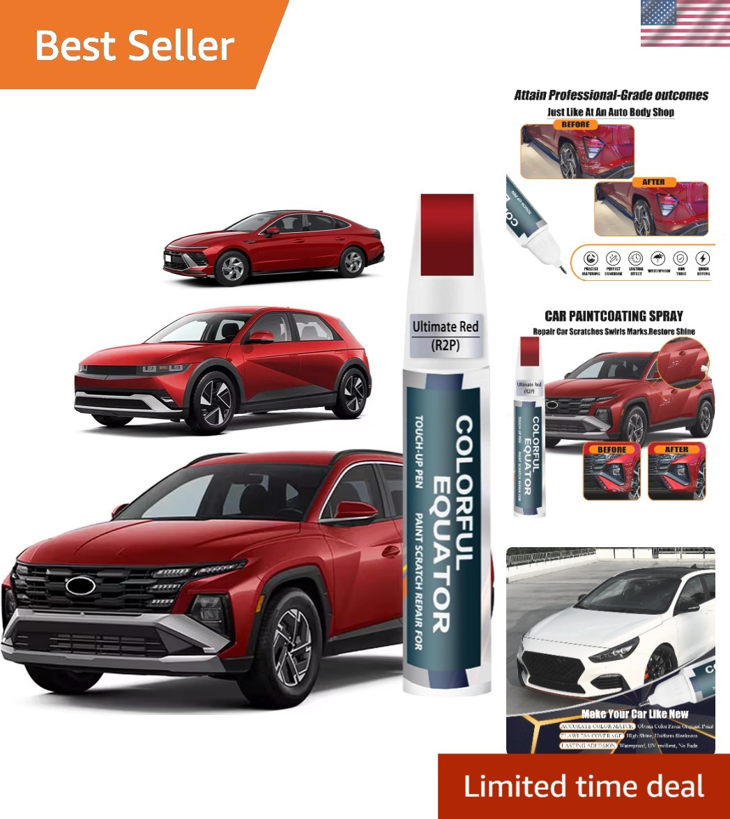 2-in-1 R2P Ultimate Red Touch Up Paint for Jeep & Hyundai – Scratch Repair Pen