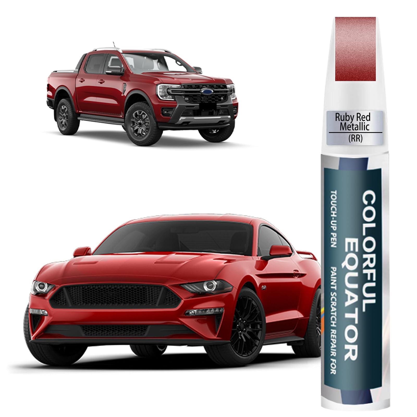 Touch Up Paint Kit For Ford RR Ruby Red Metallic Professional Finish OEM