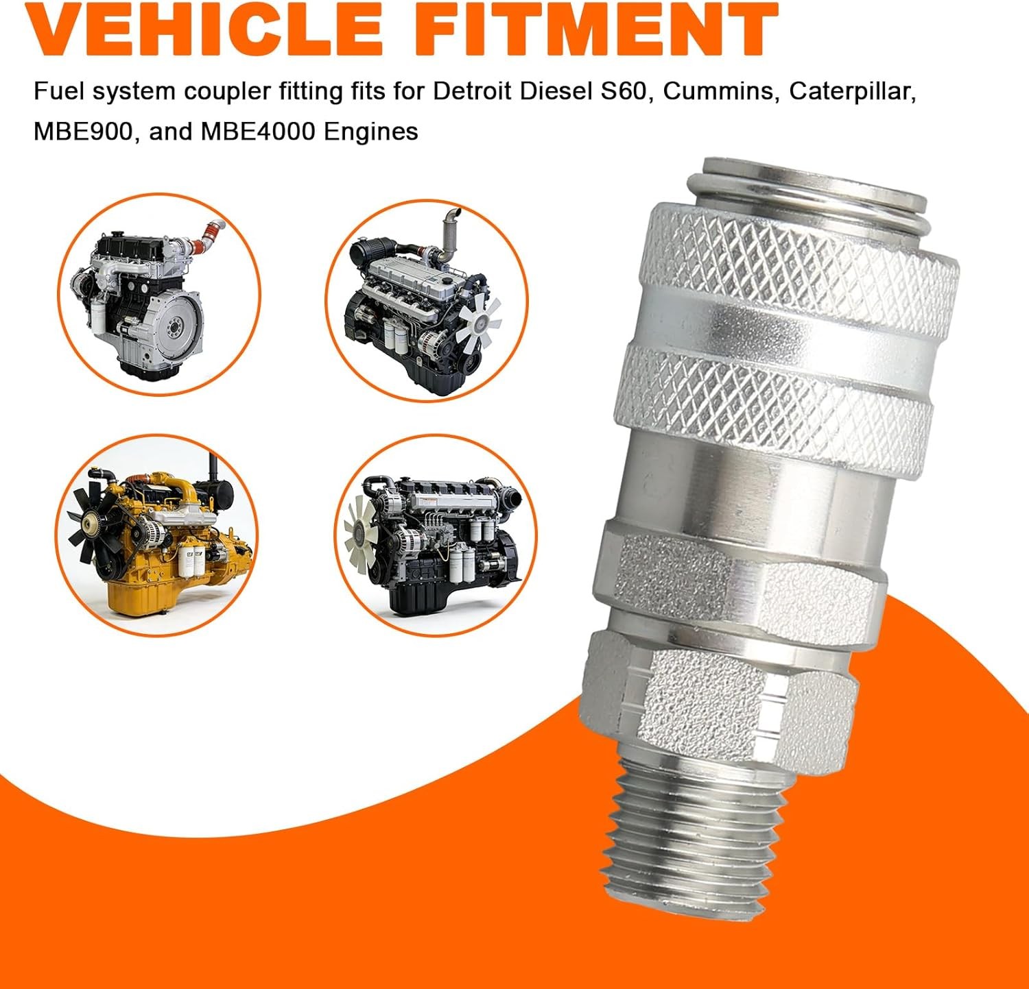 for OTC 5869-1 & J-47912-QC Fuel System Coupler Fitting Tool for Detroit Diesel