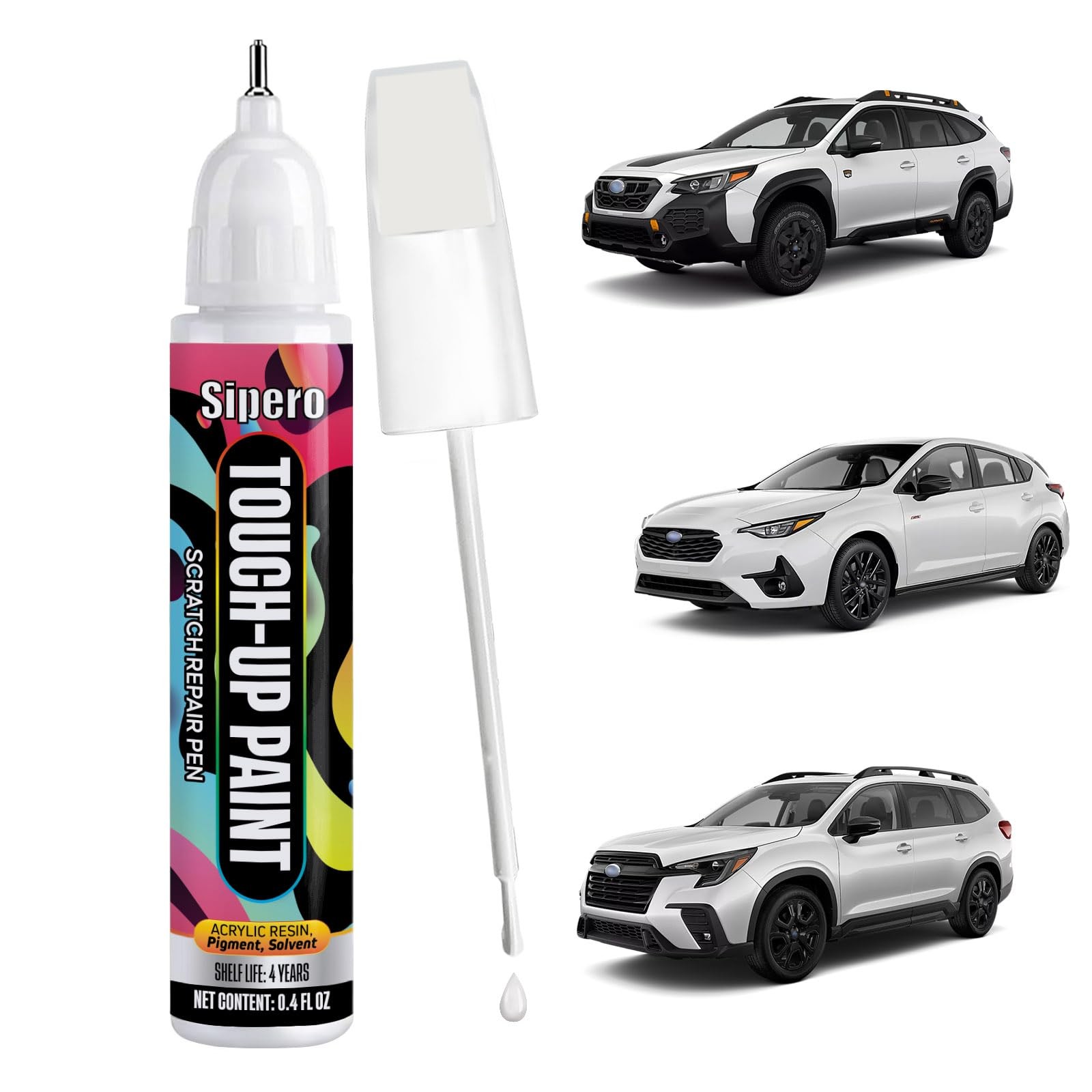 For Subaru Crystal White Pearl 0.4 Fl Oz (Pack of 1), K1X