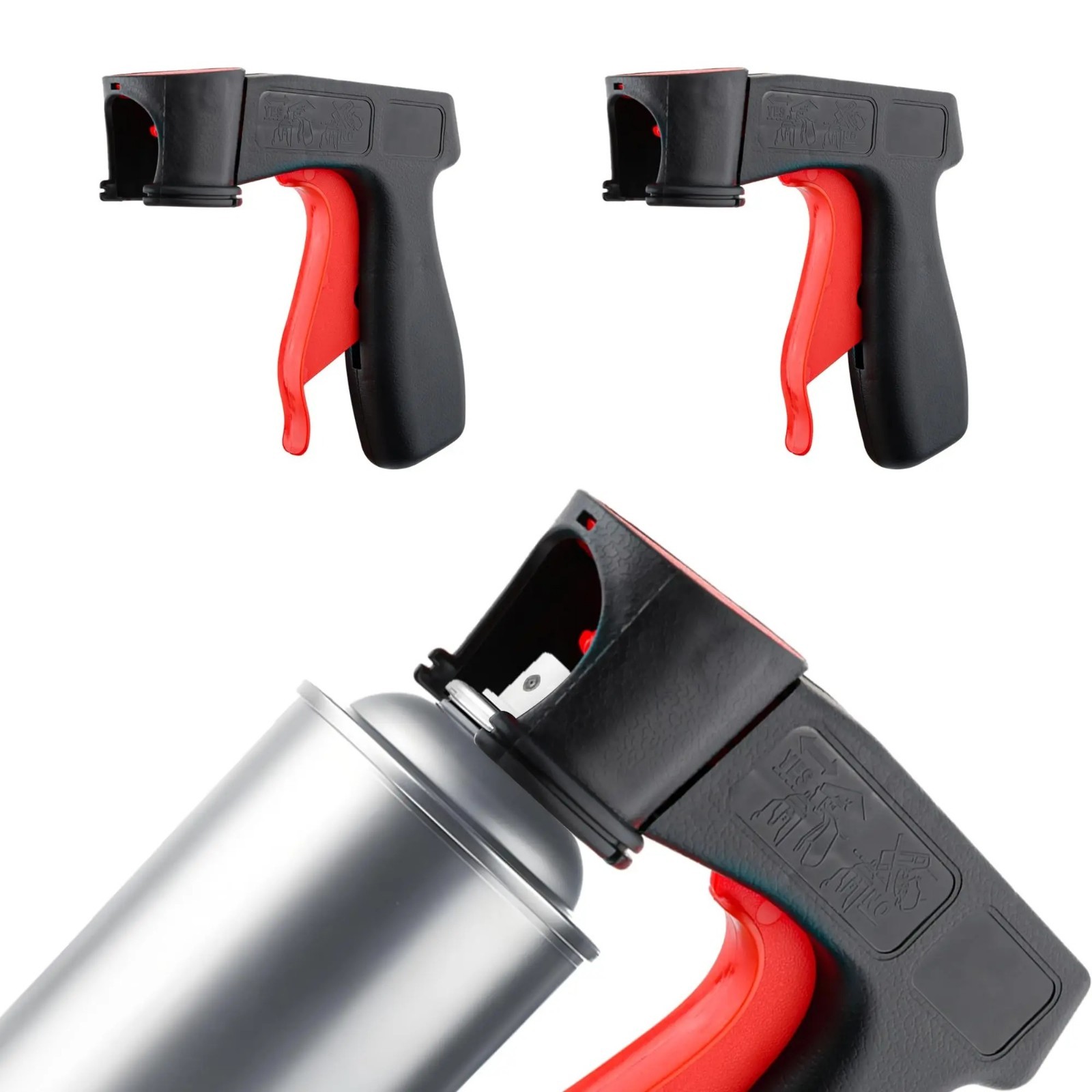 3x Spray Can Handle Pistol Grip Universal Aerosol Paint Trigger Easy Control Too