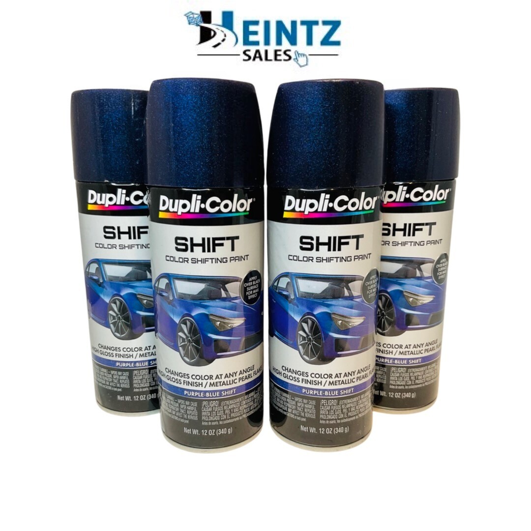 Duplicolor SH501- 4 PACK Purple-Blue SHIFT Color-Shifting Spray Paint – 12 oz.