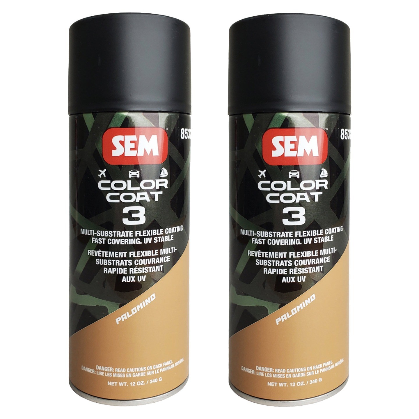 SEM 85323 Color Coat 3 Palomino Flexible Coating 12 oz. (2 Pack)