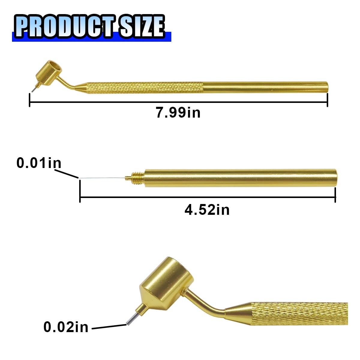Fine Line Paint Pen, 0.5 mm Fluid Writer Tool, 1 Count (Pack of 1), Golden