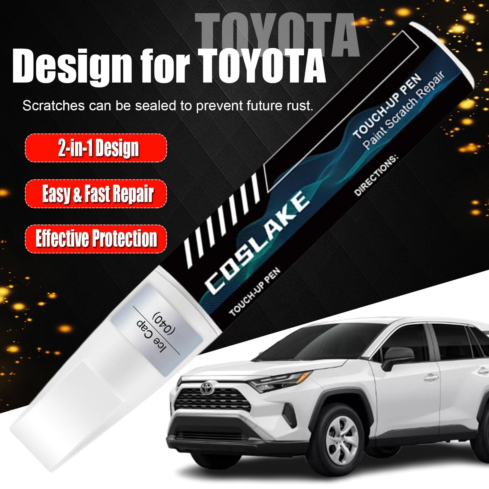 0.41 Fl Oz (Pack of 1), Midnight Black Metallic(218) for 2024 RAV4/2024 RAV4…