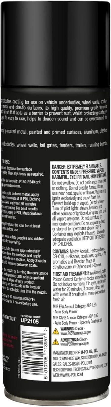 15 oz Black Undercoating Spray – Easy Application & Vehicle Defense