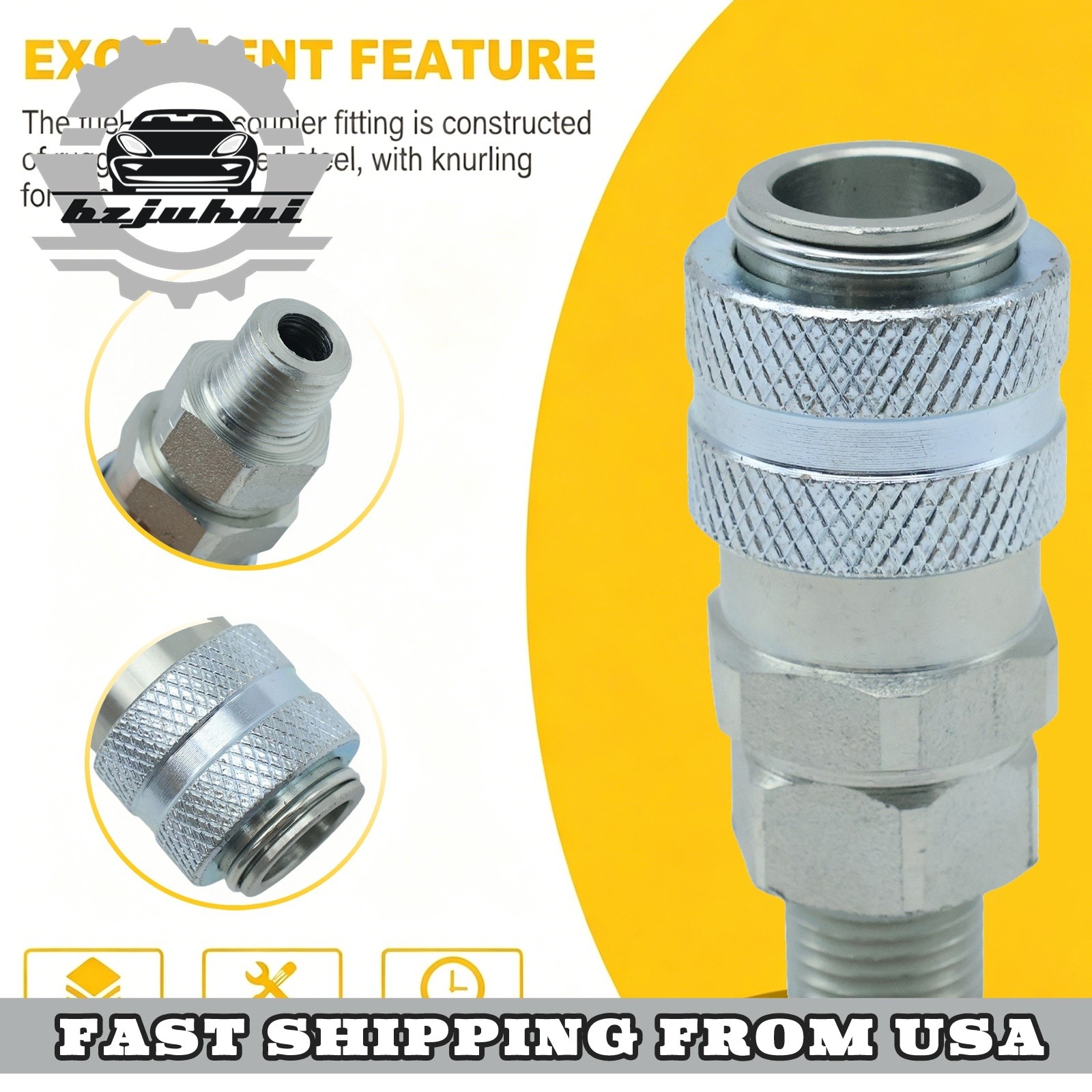 Fits Cummins Caterpillar Fuel Coupler Quick Disconnect Tool 5869-1 Silver