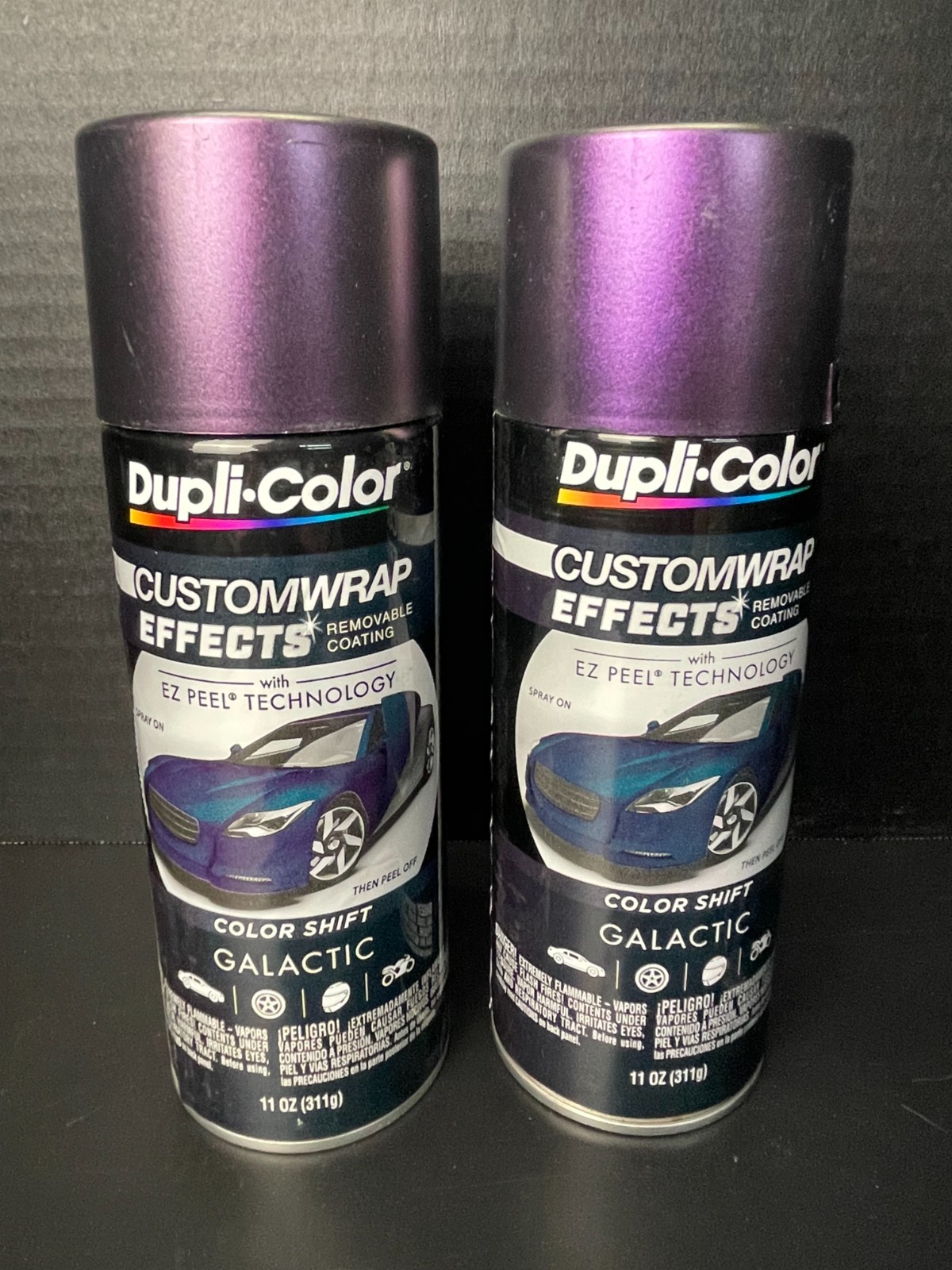 2 Dupli-Color Custom Wrap Effects Removable Coating Color Shift Galactic 11oz.