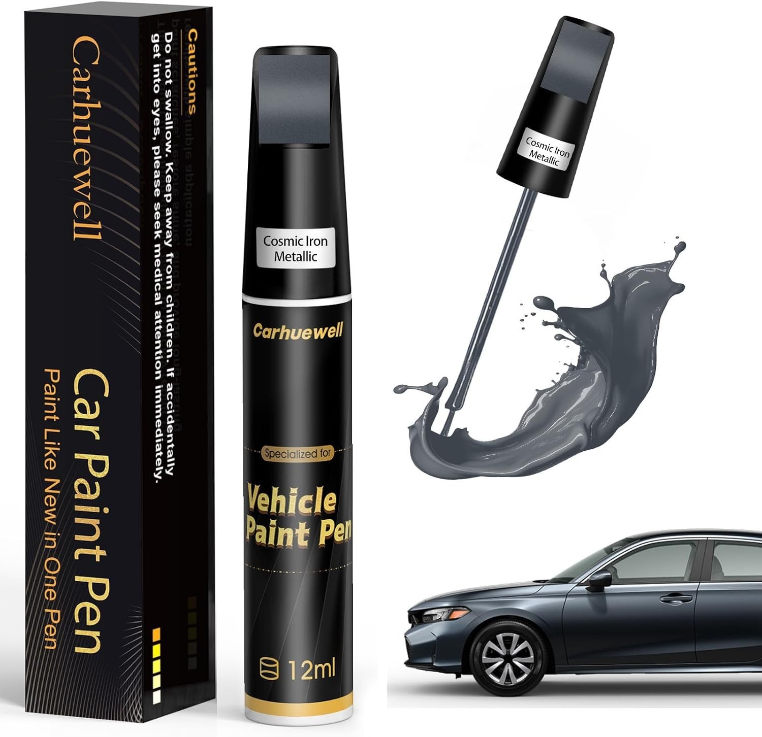 Gray Touch Up Paint Pen – Rust Resistant Automotive Scratch Repair Solution