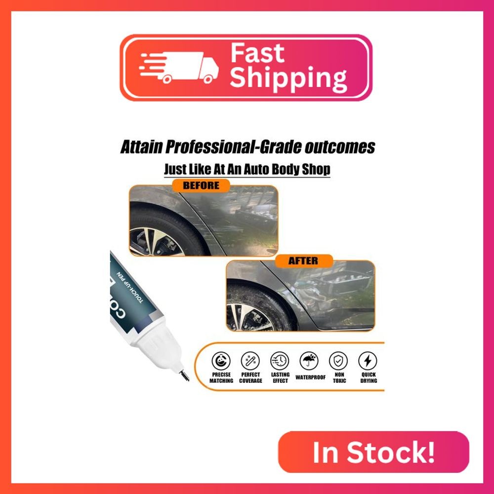 KAD Gun Metallic Touch Up Paint for Nissan, Car Paint Pen Scratch Repair Two-In-