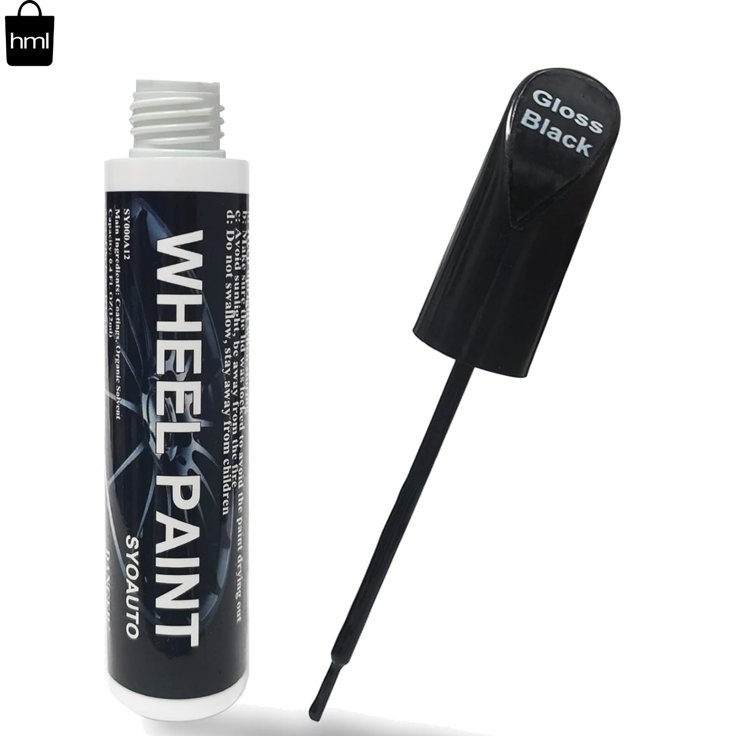 Waterproof Gloss Black Rim Paint Pen – Rust Resistant Scratch Repair Solution