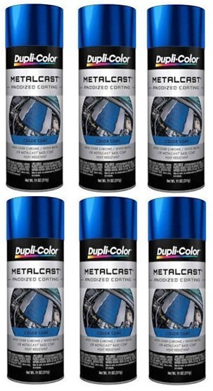 Dupli-Color MC201 Metallic Blue Automotive Spray Paint (6 Cans)