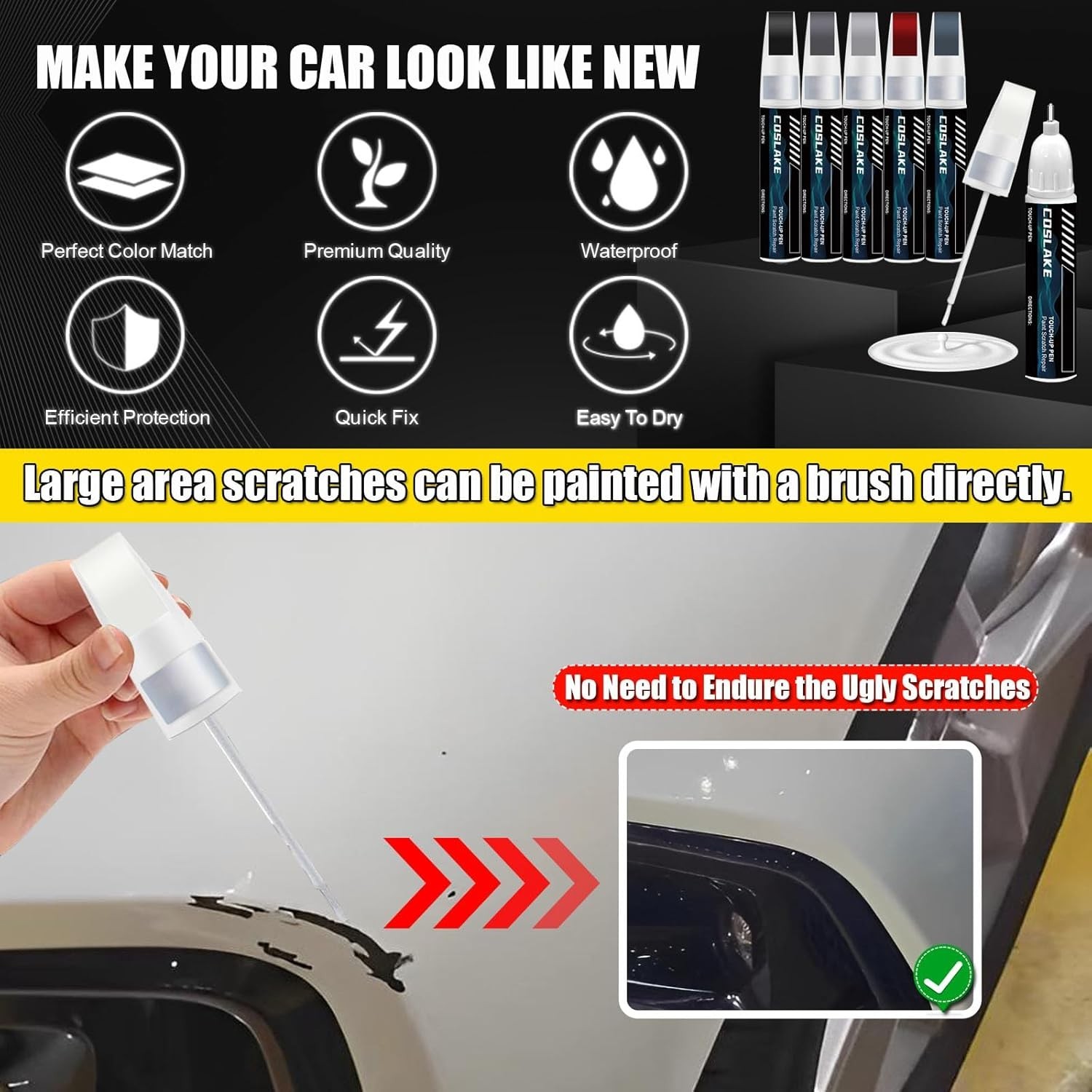 Dodge Scratch Repair Kit – Octane Red Touch Up Paint with Micro Applicators