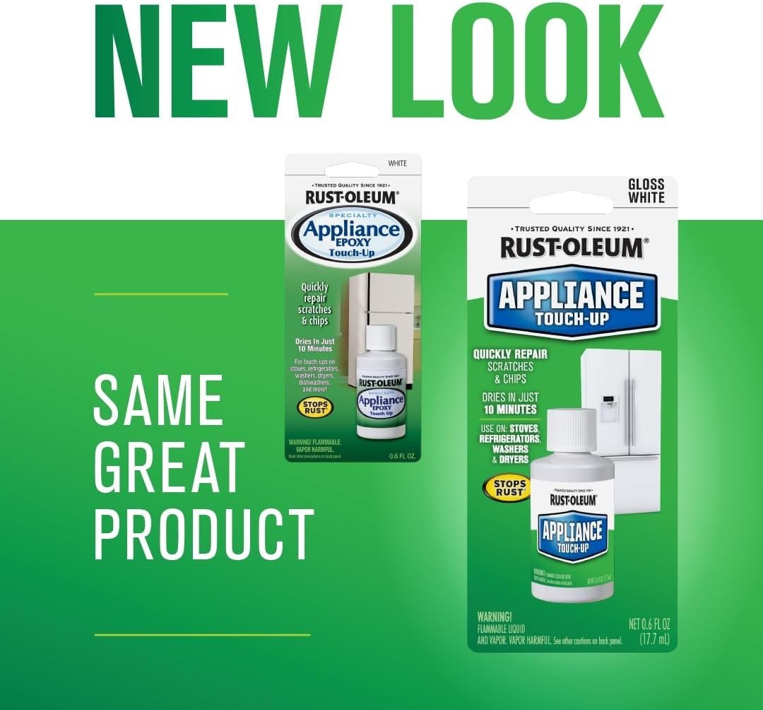 0.6 Oz Specialty Appliance Touch-Up Paint – Quick Repair for Chips & Scratches