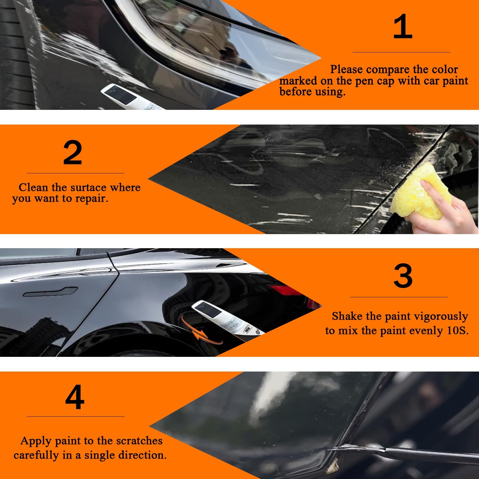 Car Touch up Paint(Ultra Red(PR01)) Compatible with Tesla Model Y/3/X/S, Car Pai