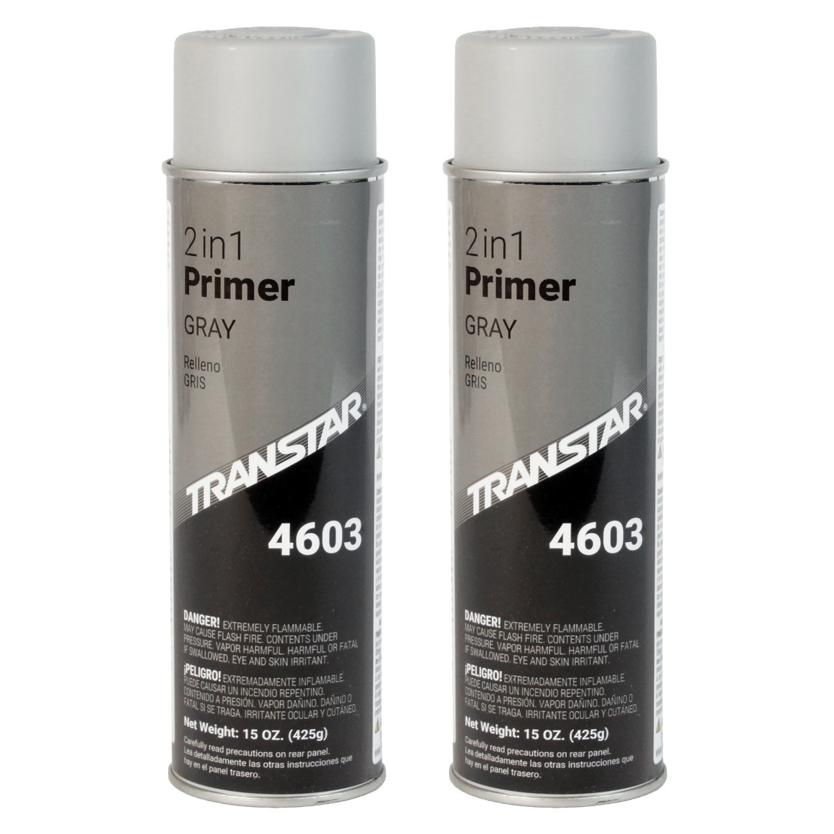 Transtar 4603 2 in 1 Primer Aerosol Gray 15 oz (2 Pack)