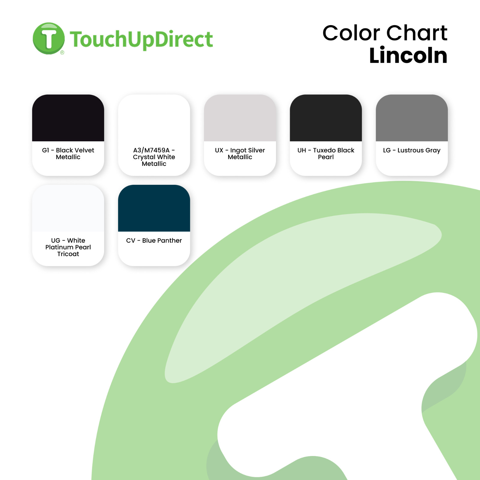 Lincoln Touch Up Paint by TouchUpDirect – Brush or Spray Paint – Choose a Color