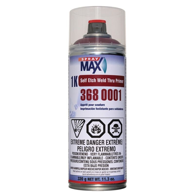 SprayMax® 3680001 Self-Etch Weld-Thru Primer, 11.3 oz Aerosol Can, Red Brown,