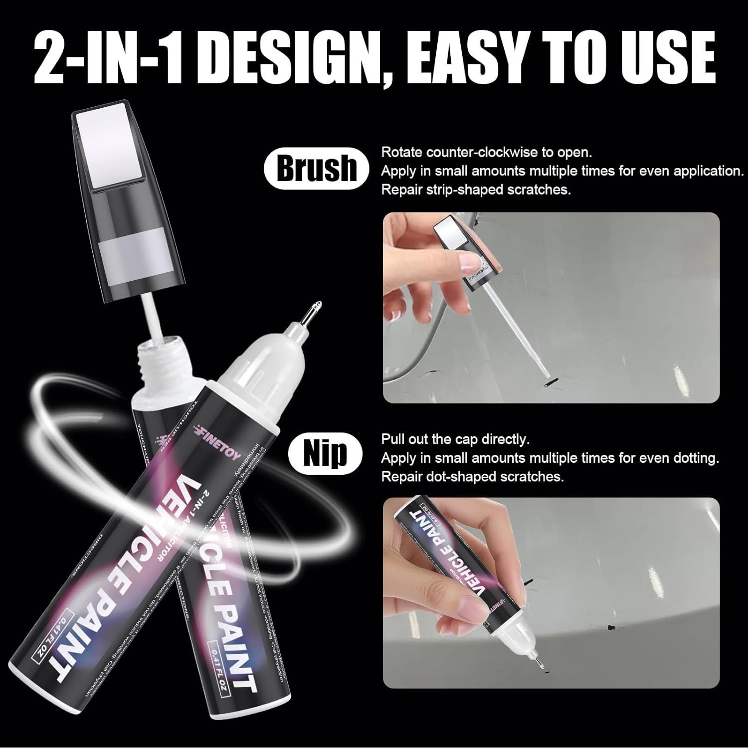 GMC Volcanic Red Touch Up Paint – Scratch Repair Paint with Quick Drying Formula