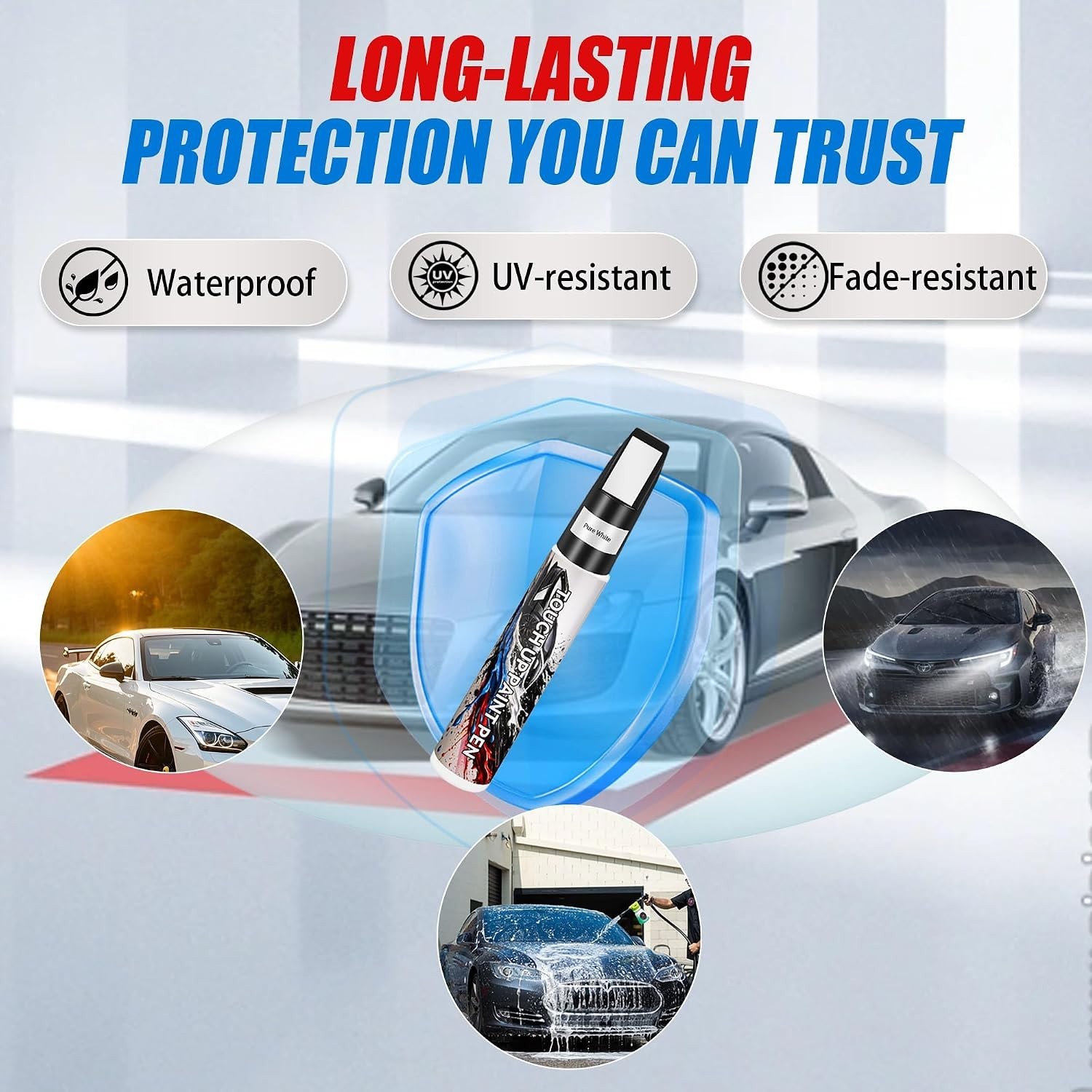 Touch Up Paint for Cars, White Car Paint Touch Up, Car Paint Scratch Repair, …