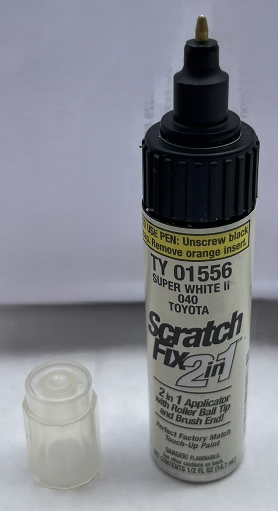 Dupli-Color Super White II TY 01556 Scratch Fix 2 In1 Paint Applicator~40 Toyota