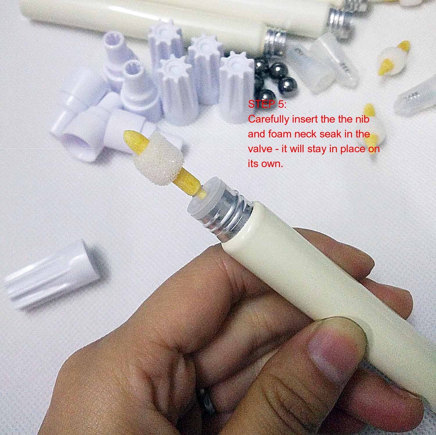 2 Refillable Wood Stain Pens – Chisel Tip Scratch Repair for Furniture, Cabinets