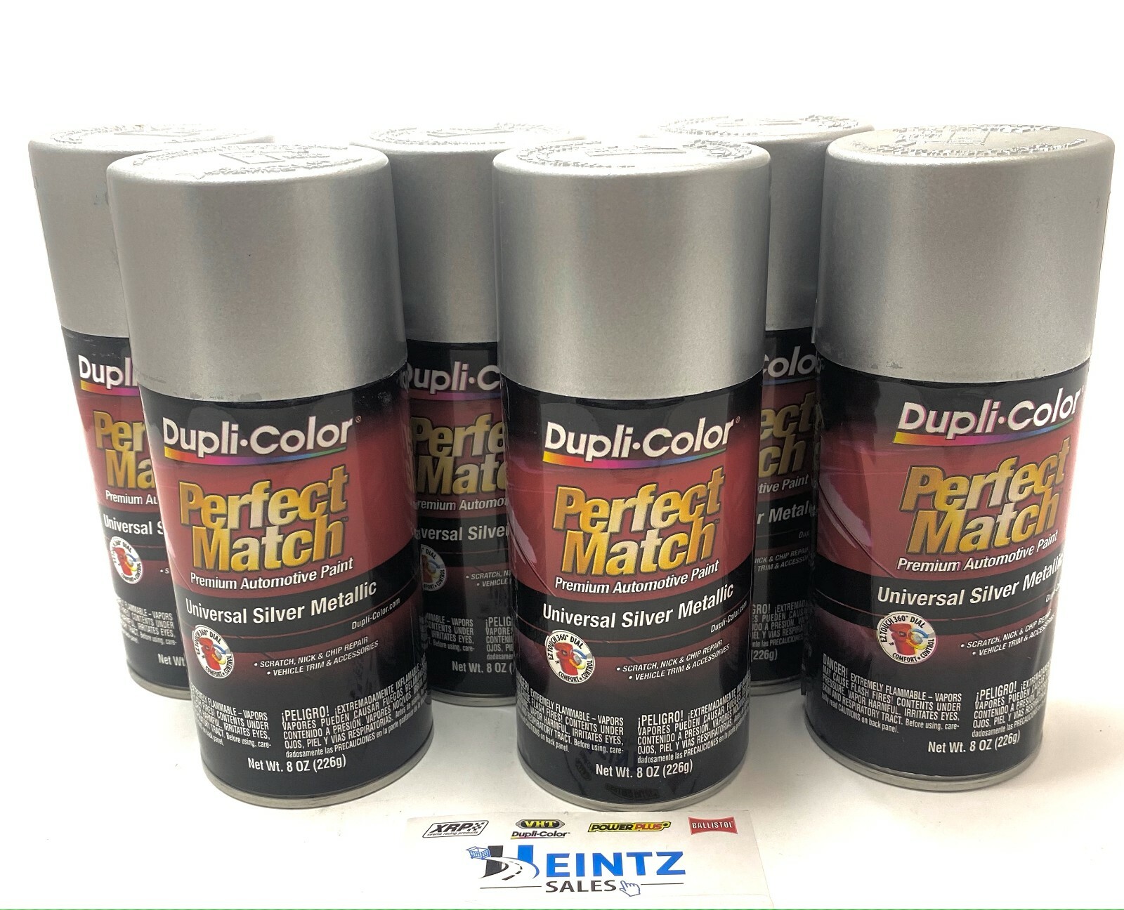 Duplicolor BUN0600 Perfect Match Universal Silver Metallic Auto Paint – 6 PACK