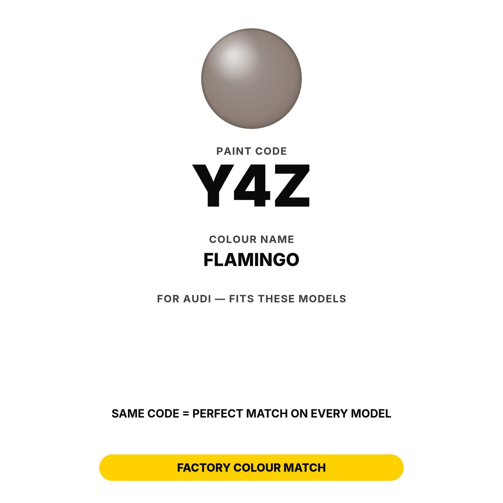 Touch Up Paint For Audi Y4Z Flamingo Full Kit Ute Body Touch Up Paint
