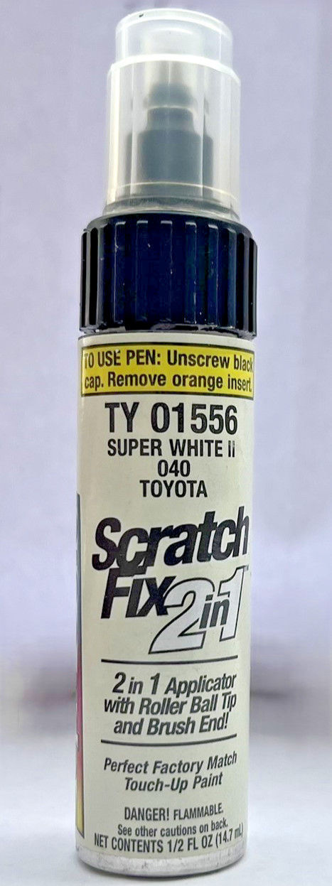 Dupli-Color Super White II TY 01556 Scratch Fix 2 In1 Paint Applicator~40 Toyota