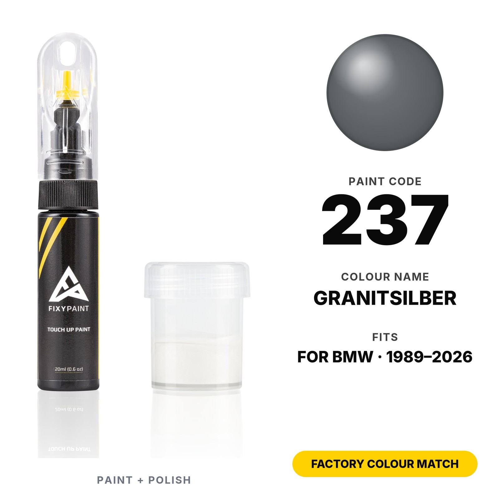 Touch Up Paint For BMW 237 Granitsilber Set Automotive Paint Repair Kit