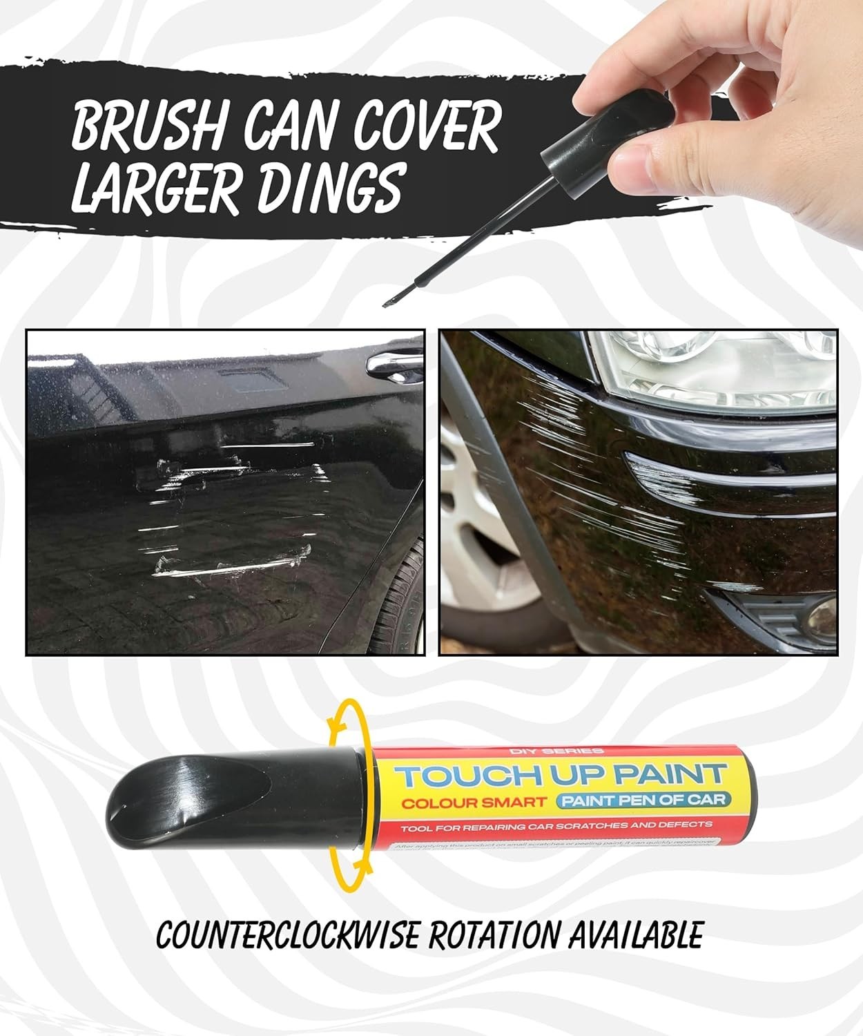 Black Car Scratch Repair Pen – Rust & Waterproof Touch-Up Paint for Cars
