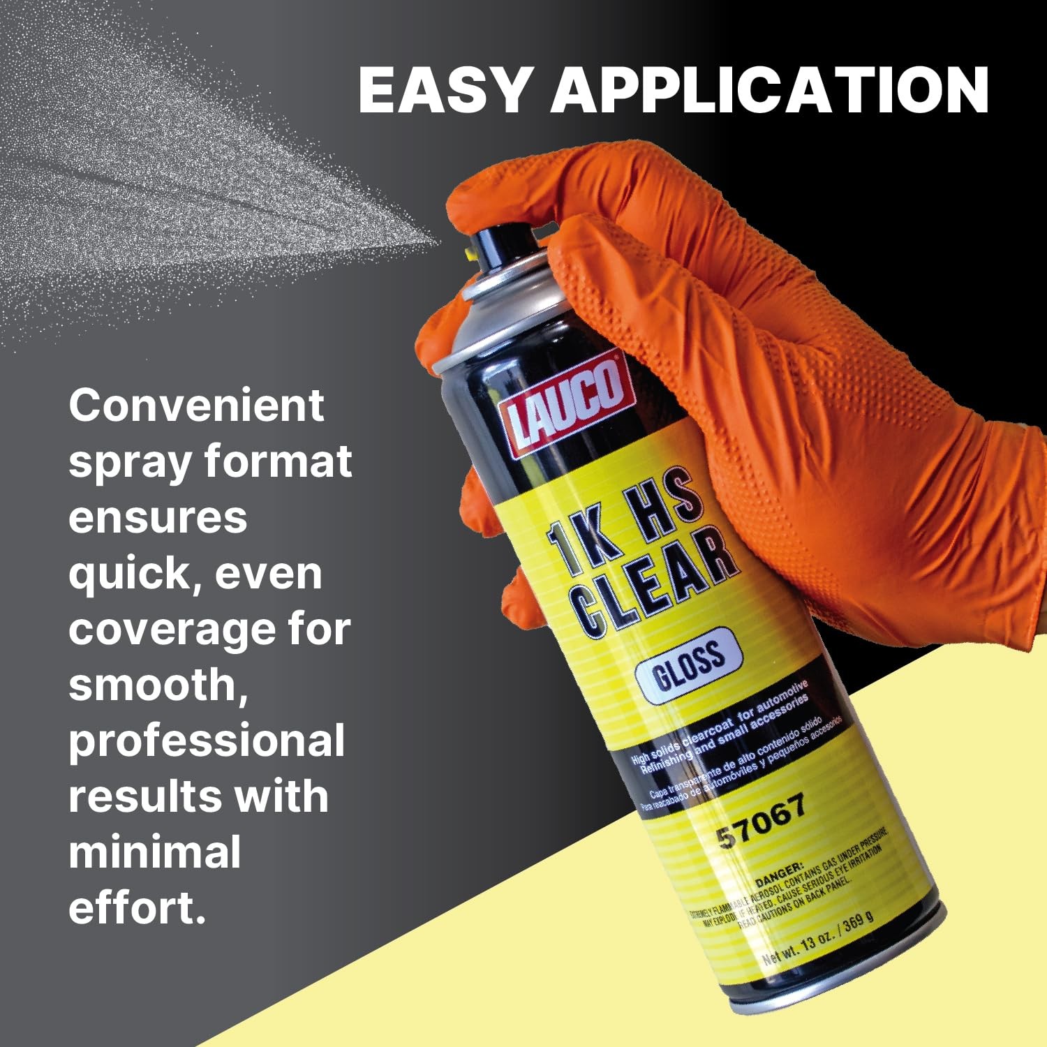 LAUCO 1K HS Gloss Clear 13 oz. Automotive Aerosol Spray Paint Can – Acrylic