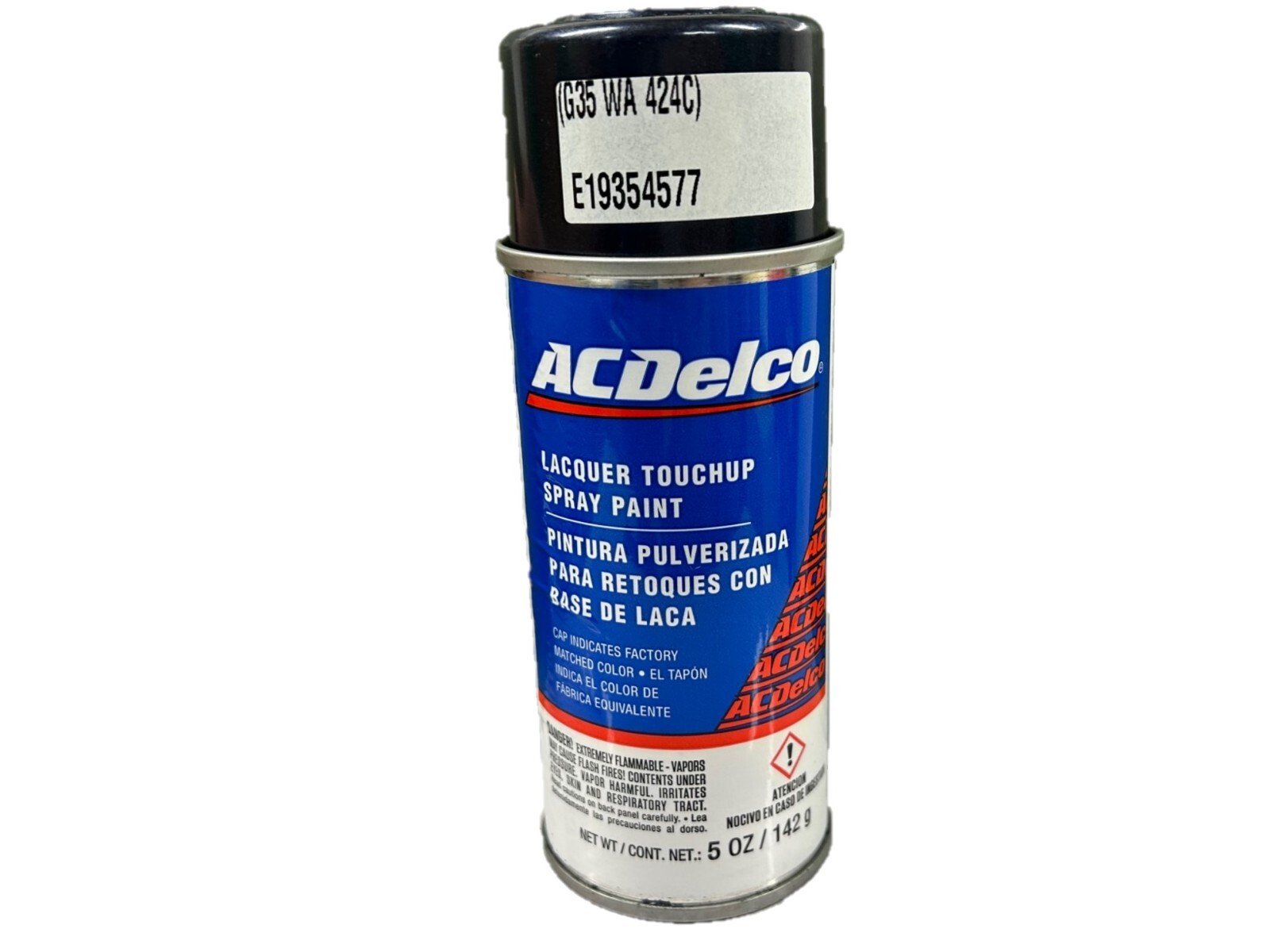 CHEVEROLET BLUE STEEL MET Lacquer Spray Paint G35 WA 424C, 19354577