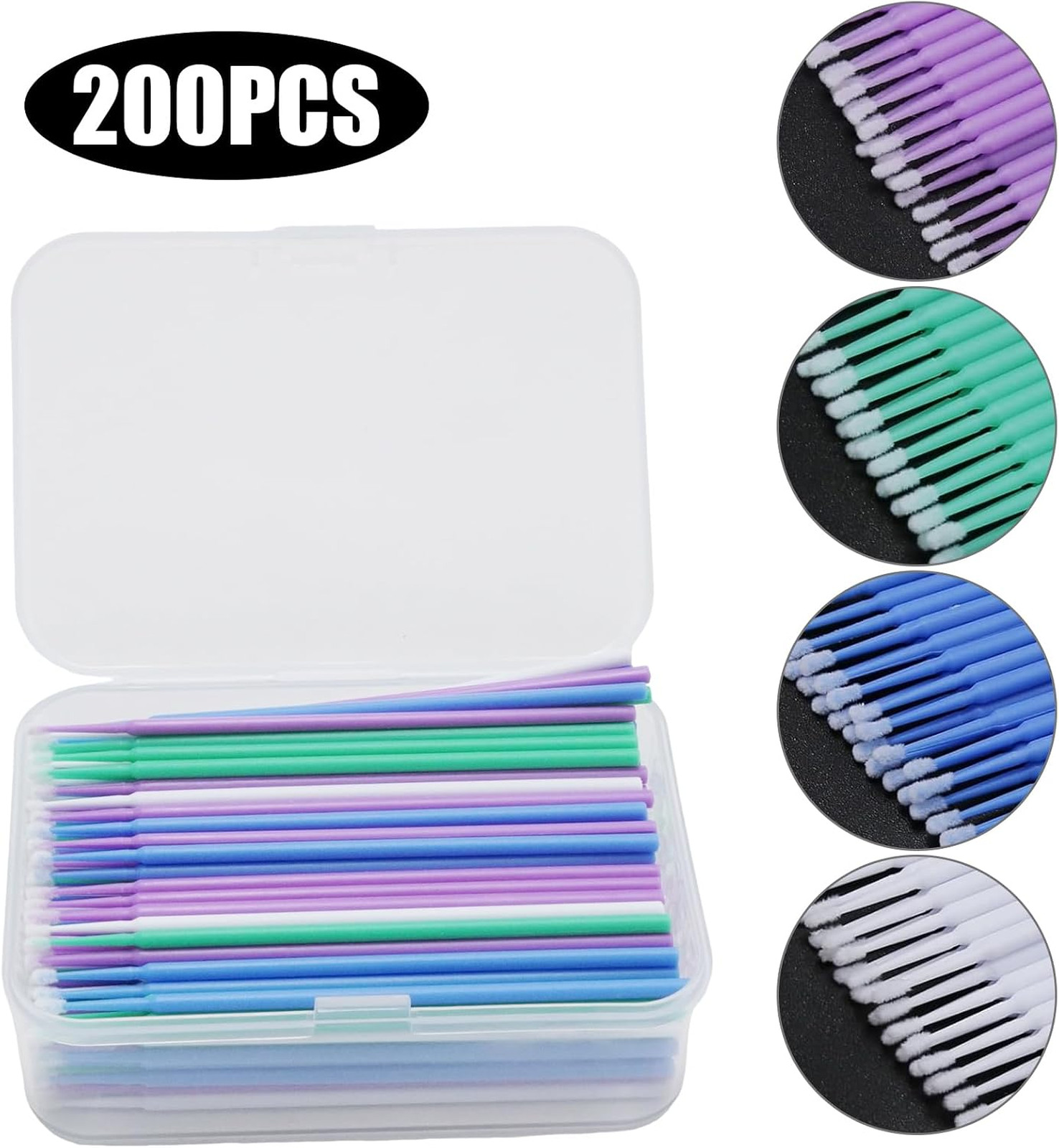 Automotive Touch Up Paint Brush Set 200 Pcs Disposable Micro Applicators for