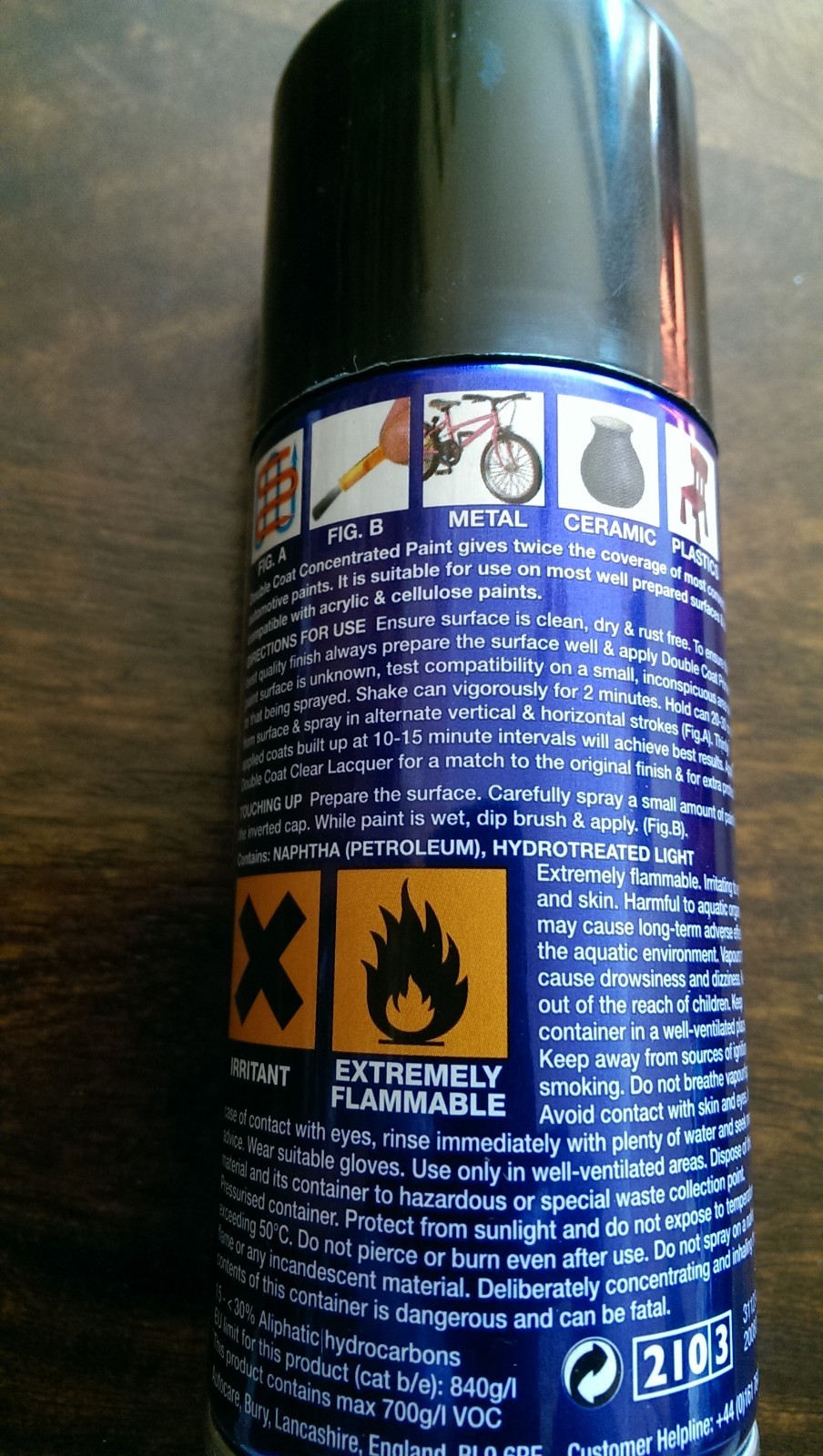 AUTOCARE (HYCOTE) FORD STATE BLUE Double Acrylic Spray Paint 150ml – ZFD237